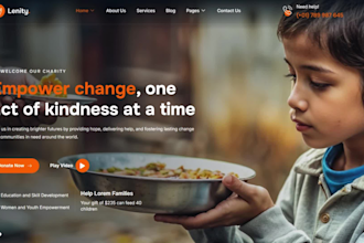 non profit website charity, ngo website, crowdfunding, donations, 501c3 website