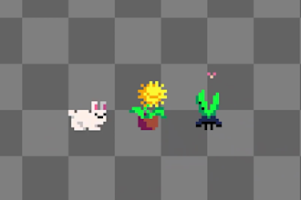 create cute animated characters for a pixel art platformer