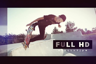 create a collage, promo, stylish, fitness, sport video