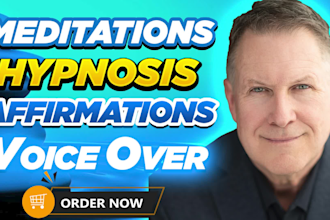 record your american male voice over guided meditations