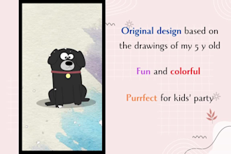 create a colorful animated bday invitation