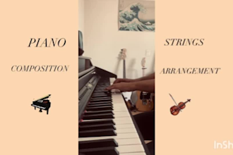 compose a solo piano, cello or with orchestral strings song for you