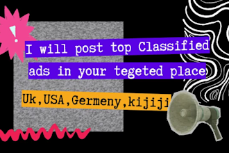 post 500 classified ads on top sites in UK, USA, germany, etc