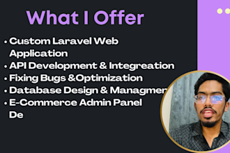 do website development full stack developer PHP laravel developer html css react