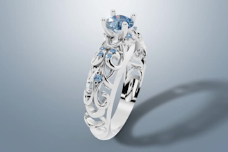 elegant filigree engagement ring