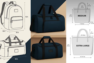 create tech pack for bag duffle bag tech pack handbag tech pack backpacks design