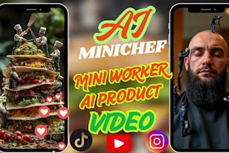 do viral ai minichef ai miniworkers video ai product videos ai miniature workers