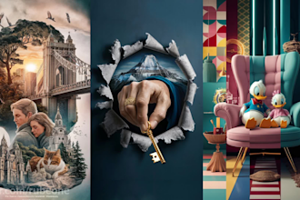create custom ai art, illustration, 3d graphic design