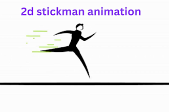 create stick figure animation or stickman animation for you