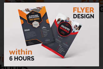 design amazing corporate, mixtape, event flyers in 6 hours