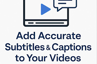 create english subtitles or captions for your video