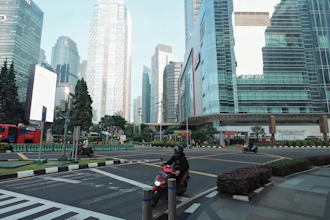 explore jakarta city tour 4k with ambient audio