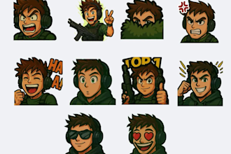 create chibi anime animated emotes twitch discord kick