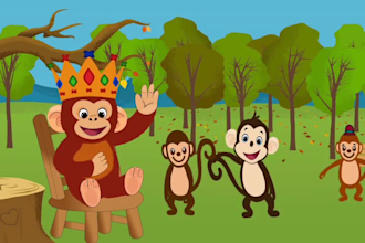 create cartoon illustrations, 2d cartoon character designs
