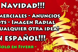 do christmas spots radio message in spanish or english