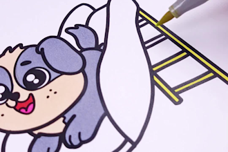 make coloring page video for youtube , amazon page tiktok