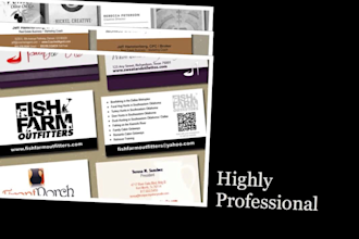 design business cards using your existing logo for a professional business card
