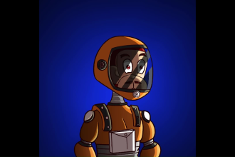 make unique cartoon style nft art