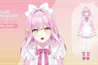 create a custom vtuber model, live2d model, vtuber rig, vtuber design, 2d vtuber