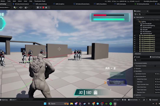 build multiplayer unreal engine 5 gameplay with  environment and ai