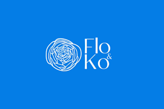 design floral botanical logo for your flower shop