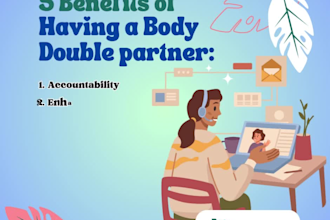 work with you as your adhd body double partner