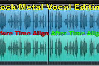 edit and time align your vocals