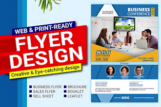 design one pager, business flyers, sales sheet, sell sheet, leaflet, one sheet