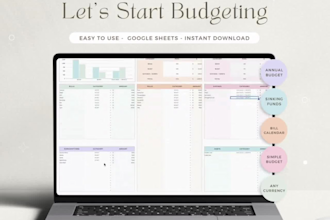 budget planner annual budget tracker google sheets  income expense spreadsheet