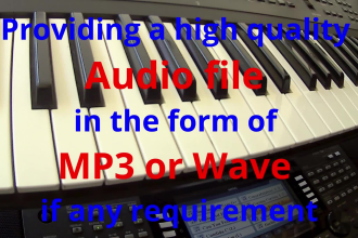 create a professional quality midi file from any song you need