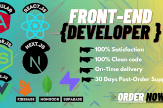 be frontend react nextjs web developer angular vuejs and backend developer