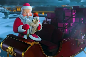 create christmas animation, christmas 3d animation, 3d model