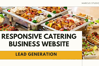 design a restaurant, personal chef, and catering website lead generation