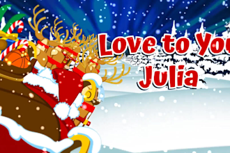 create this christmas video with your wishes
