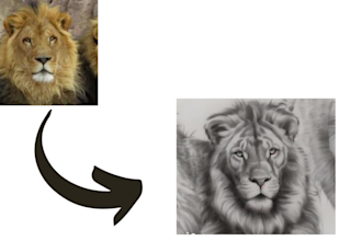 convert picture into pencil, digital sketch