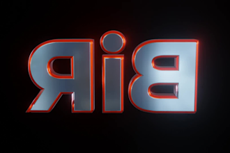 create a reflection 3d rotating  or 3d spinning logo animation
