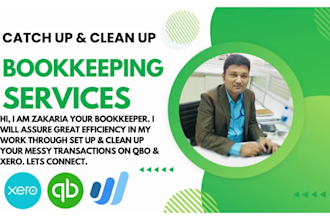 do setup clean up bookkeeping in quickbooks online xero wave