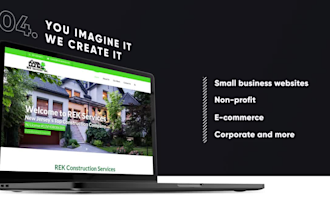 create a professional construction website