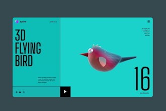 3d spline model, 3d spline animated model website, scrolling animation threejs