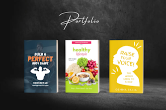 create amazon book cover, ebook, paperback and kdp design