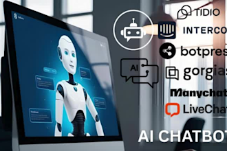 provide customer support solutions with intercom manychat botpress chatling ai