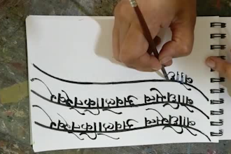calligraph bhagwat geeta shloka, or sanskrit verse   creative calligraphy