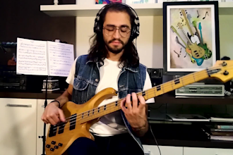 transcribe the melodic instruments line from the song