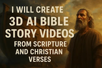 3d ai animated christian bible story kids video
