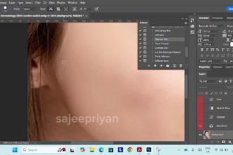 portrait retouching and photo editing in photoshop