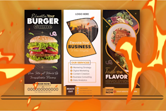 do banner design, signage design, roll up banner, banner ads