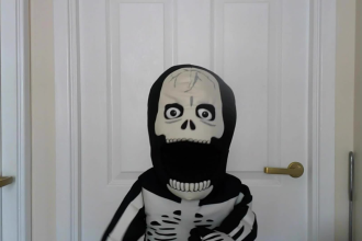 make a custom video with my skeleton puppet for your special message