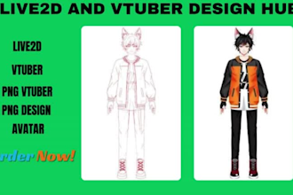 do live2d model vtuber model streaming avatar pngtuber model