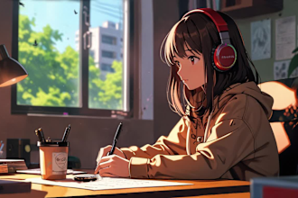 create a lofi loop animation music video for you