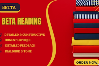 beta read your fantasy, romance and nonfictions manuscript beta reading